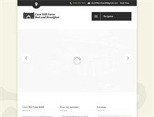 Tablet Screenshot of cavehillfarmbandb.com